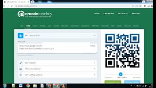 Cara membuat Barcode CR Code di QR Monkey  dari Google Formulir untuk Soal Ujian