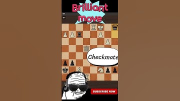 Checkmate in 1 move | Brilliant move at end | #chess #chesscom #shorts