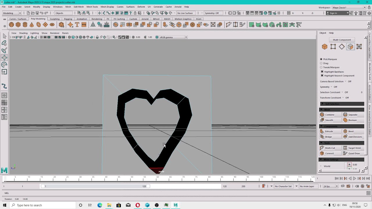 Maya Split Autodesk Maya 2020 - Split Mesh with projected curve (2020). - YouTube