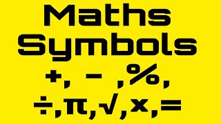 Mathematics Symbols