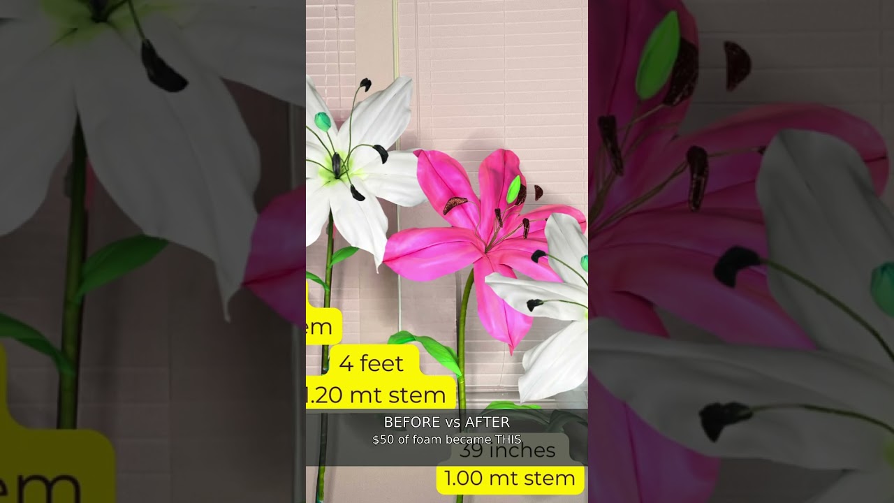 Giant flower transformation you have to see! #Shorts
