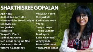 Shakthisree Gopalan Tamil Hits & Best Songs - 2024 | New Shakthisree Gopalan Song Jukebox | 2024 SG