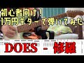 【1万円ギターで弾いてみた】修羅 - DOES Guitar cover 銀魂ED【ギター初心者、1曲目の練習におすすめ!】
