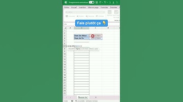Créer une série de dates rapidement | Astuce Excel