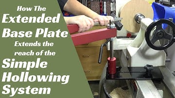 How the Extended Mounting Plate increases the flexibility of the Simple Hollowing System for Turning