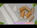 4 Economical Christmas Decoration idea with Empty roll  | DIY Affordable Christmas craft idea🎄94