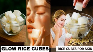 Rub's Rice Water icecube Daily on her Face for Skin Tightening |Clear Skin & Glowing GLASS Skin