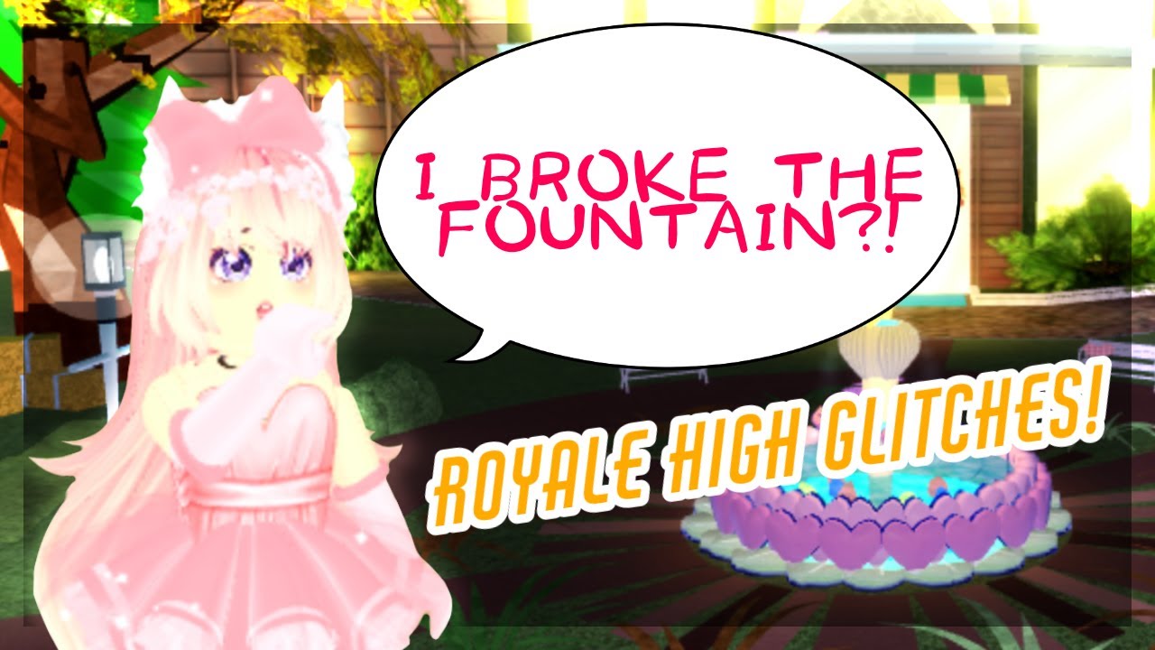 Royale High Fountain Wishing Glitches I Broke The Fountain Youtube - roblox royale high wishing well