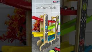 Wooden Click Clack Toy With 4 Mini Racers Sku-18787 Price 545