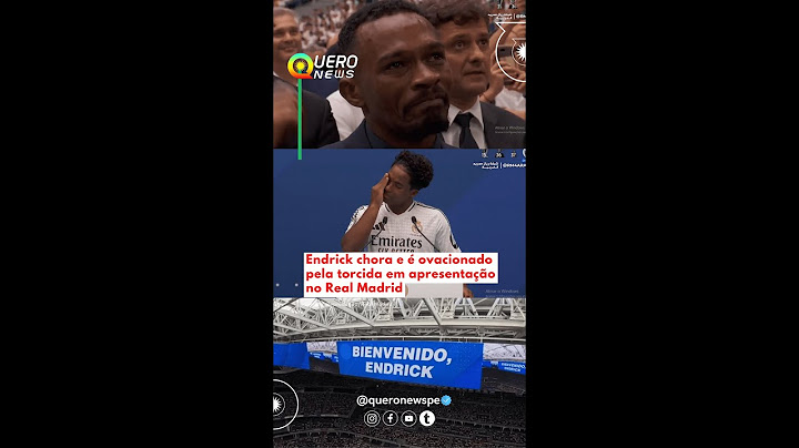 Endrick chora e é ovacionado pela torcida em apresentação no Real Madrid