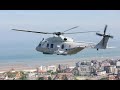 Nh90 helicopter in full action in koksijde