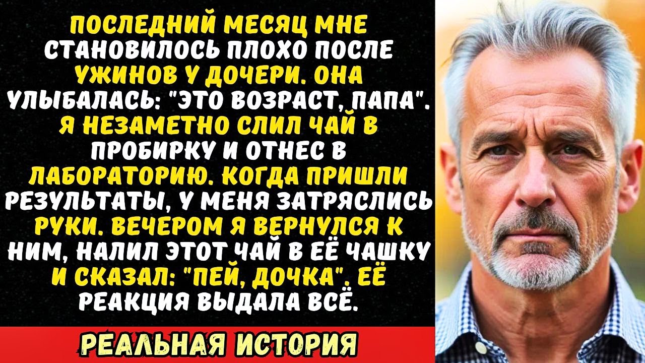 «Выпей чай, папа, полегчает», — сказала дочь. Я сделал вид, что пью, а потом...