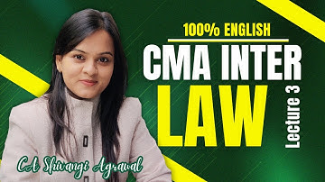 CMA Inter Law in 100% English | Preliminary L2 | June & Dec 2025