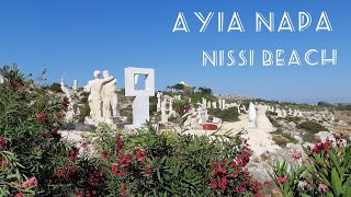 Ayia Napa. Nissi Beach. Sculpture Park. Cactus Park. Cyprus 2021