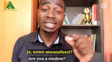 ♦How to ask “Are you...?" questions in Swahili♦