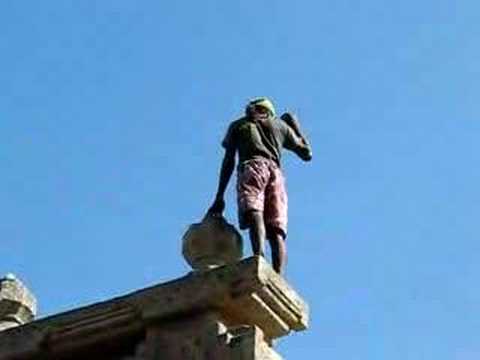 This Video is about a Gentle man called Kothi Raju, who is based out of the the Chitradurga Fort the name Kothi( which means Monkey in the local language of Kannada, is given to him not as a racist term but to appreciate his special talent in climbing steep walls.) Look at this video and decide for yourselves. I hope you have fun appraciating this gentlemans rare talent. If you ever get to Visit the fort of Chitradurga, look out for this guy.