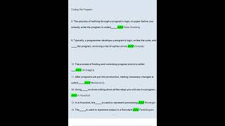 COP1000C Quiz 1   6, Midterm Exam, Final Exam, Final Review Questions and Answers 2023   2024 Verifi