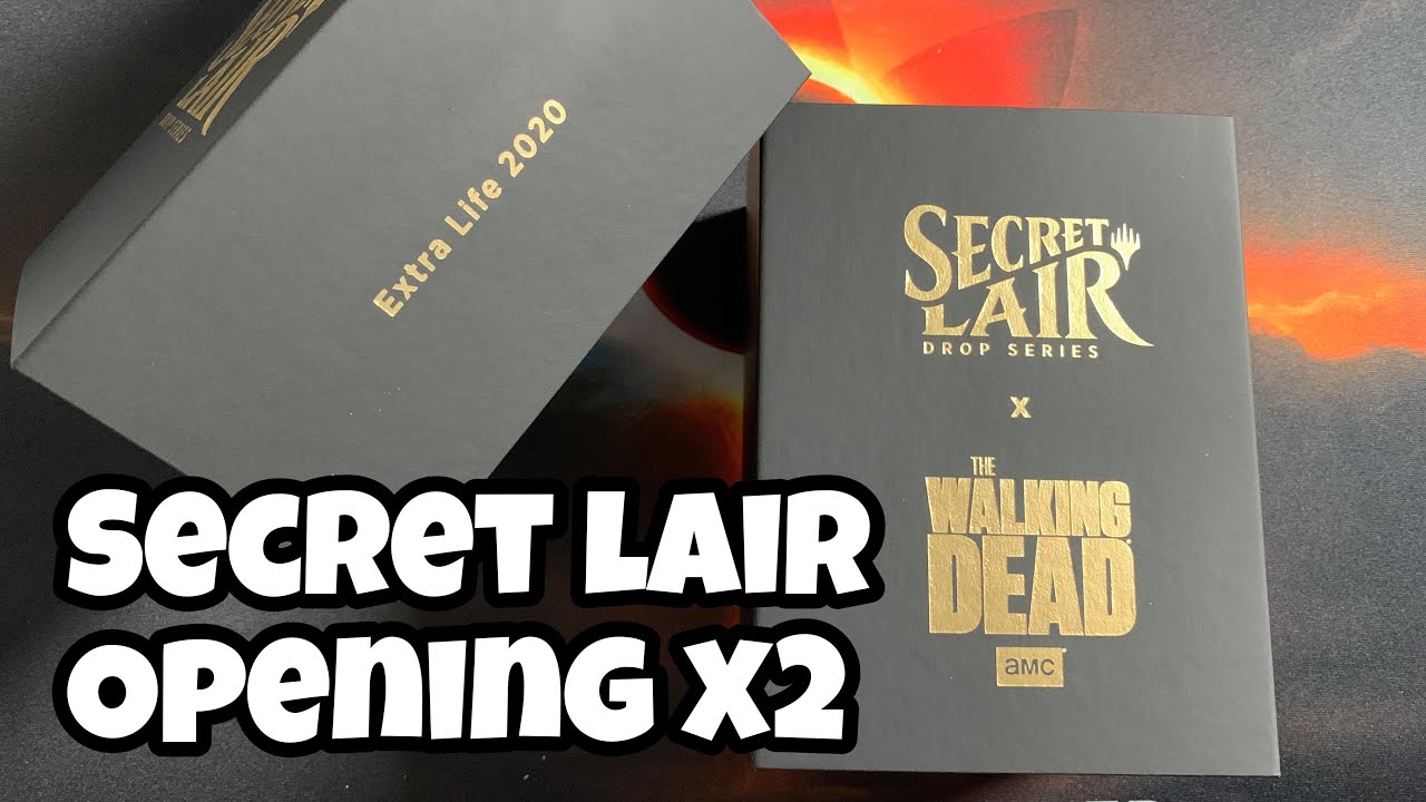 Double SECRET LAIR Opening - Walking Dead + Extra Life 2020 // MTG // Collecting // Foils