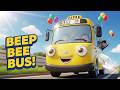 The Little Bus Goes Beep Beep 🚌🎶 | Fun Kids Song &amp; Happy Ride Adventure