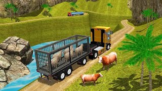 Offroad Farm Animal Truck: Driving Zoo Transport Simulator 2019 - Android GamePlay screenshot 4