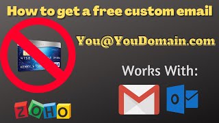 How to create 5 Free custom email addresses with your domain name! (No credit card)