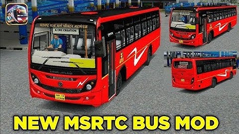 Download MSRTC ASHOK LEYLAND BUS MOD For bus simulator Indonesia |#bussidmod bussi