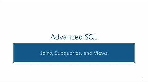 Advanced SQL: Joins (NATURAL JOIN)