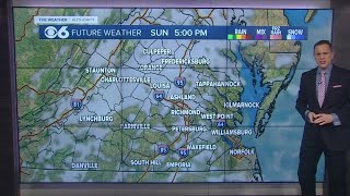 A look at temperatures in Virginia this weekend