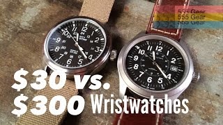 $30 Watch Vs. $300 Watch: What's the Difference? Featuring the Hamilton Khaki & Timex Expedition