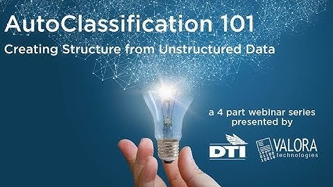 Session 2:  Creating Structure from Unstructured Data