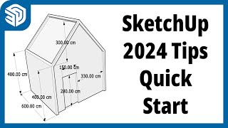 SketchUp 2024 3D Modeling Tutorial For Beginners Quick Start