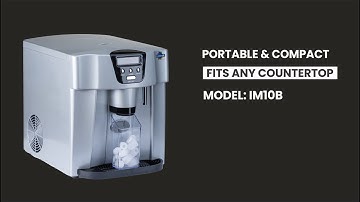 Rockwelll Electric Portable Compact Countertop Automatic Ice cube Maker | IM10B