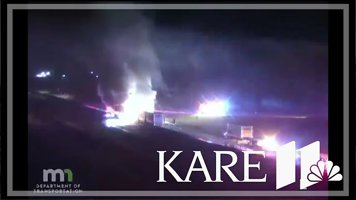 Crash, vehicle fire closes I-94 in Washington County Saturday morning