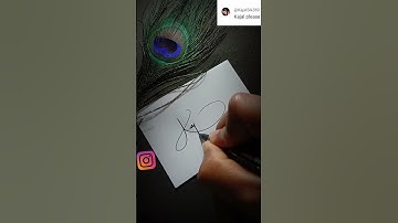 Kajal name signature/k letter#shorts#calligraphy#shortvideo#youtubeshorts#sign#viral#art#handwriting