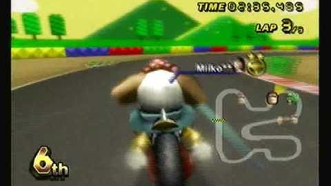 Mario Kart Wii Wi-fi Races - (Part 7) With Mr. Bean and Miiko