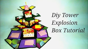 Diy Tower Explosion Box Tutorial | Making Explosion Box | Made By Craft With Creativity.