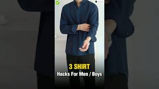 Shirts Hacks Every Men Should Know ✅ || #shorts #viral