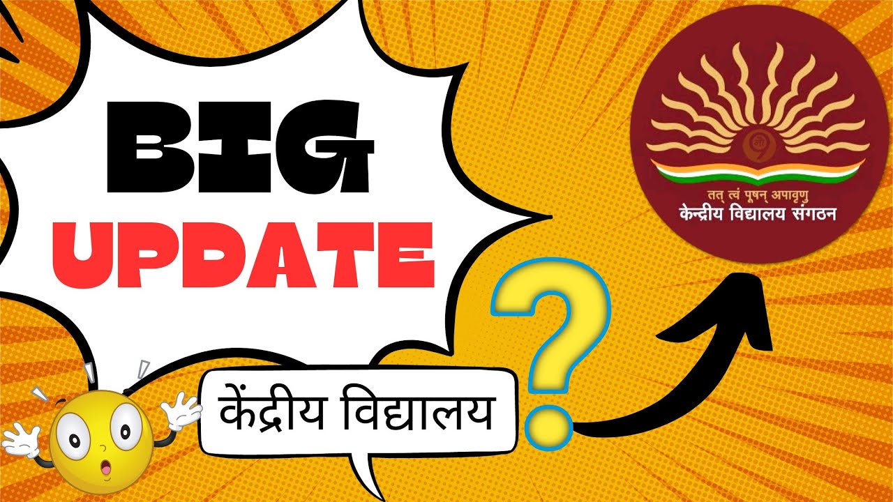 KVS Biggest announcement Kendriya Vidyalaya Admission 202324 Class 1 KVS Admission & Job