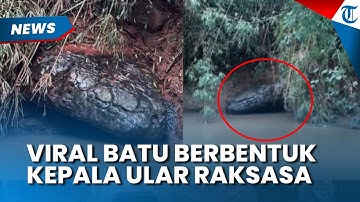 PENAMPAKAN Batu Berbentuk Seperti Kepala Ular Raksasa di Sungai Thailand, Kini Jadi Objek Wisata