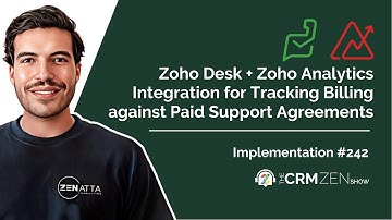 Zoho Desk + Zoho Analytics Integration for Tracking Billing against Paid Support Agreements