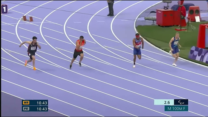 Mens T12 100m Final - Paris 2024 Paralympic Games