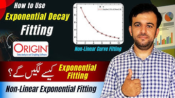 How to nonlinearly fit with exponential decay function in origin | OriginPro Lecture 24