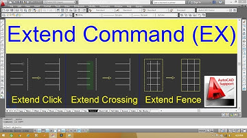 Extend Command in AutoCAD Hindi/Urdu Tutorial