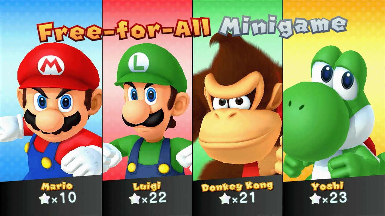 Mario Party 10 - Mario vs Luigi vs Donkey Kong vs Yoshi - Chaos Castle