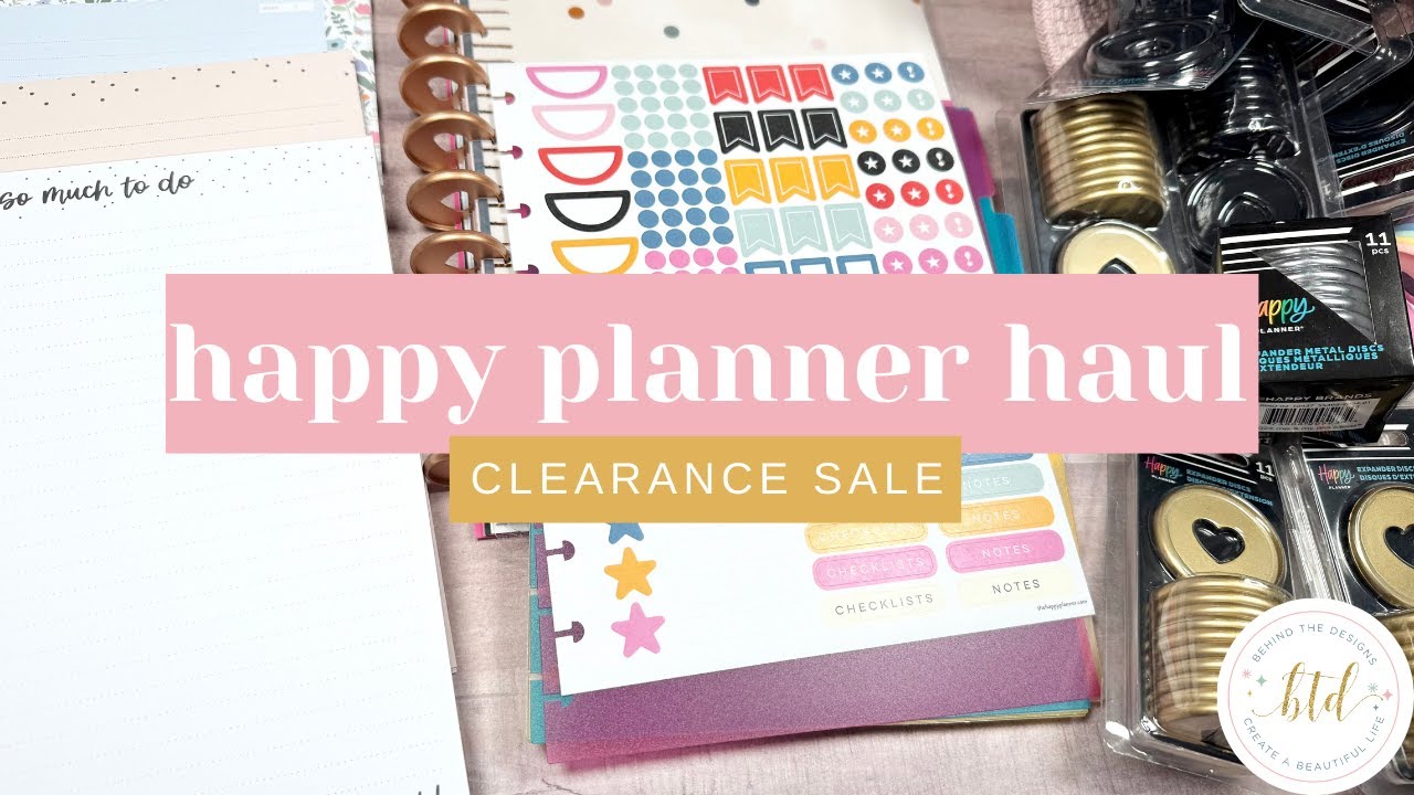 Happy planner clearance haul 2025 planner supply reveal discs