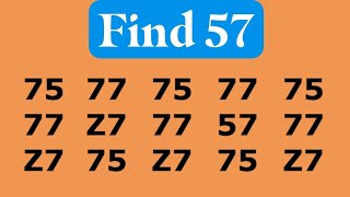 😊 Find 57 ; In 7 Seconds