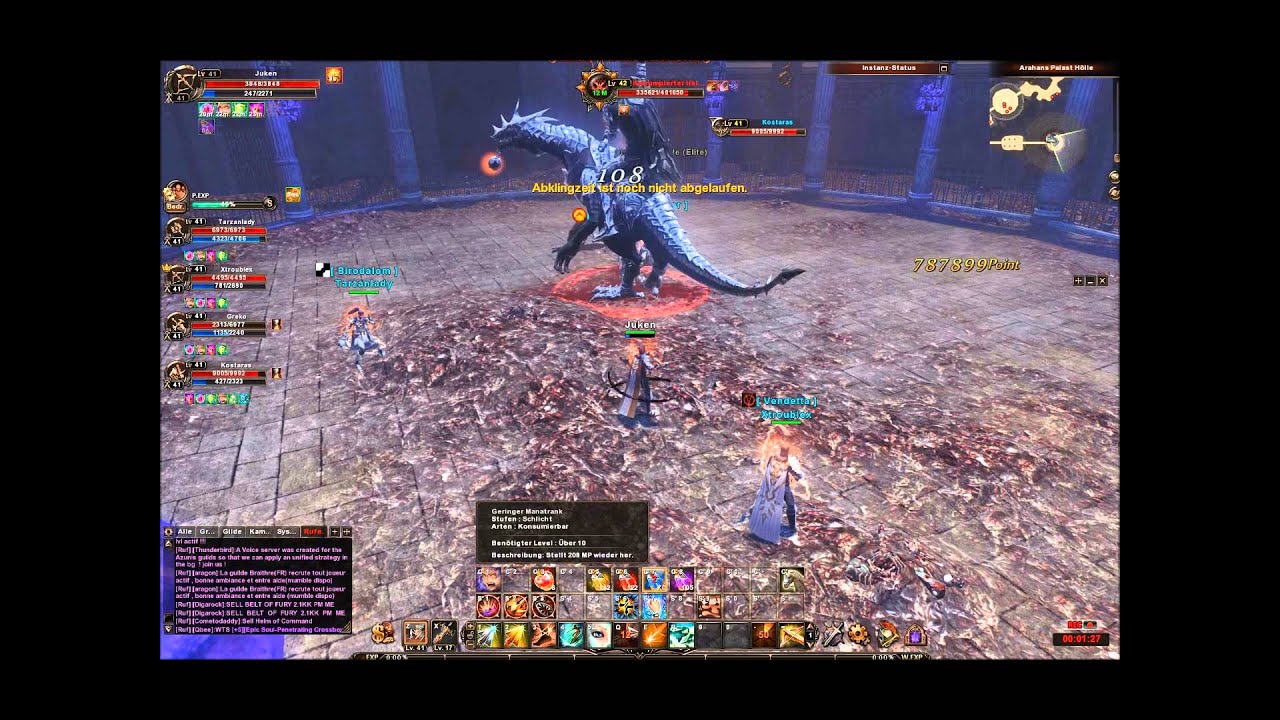 Archlord 2 LvL 40 Hell Boss Kill by Juken