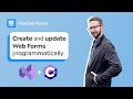 How to provision Web Forms with Visual Studio