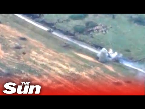Ukrainian paratroopers wipe out two Russian tanks with Swedish missile