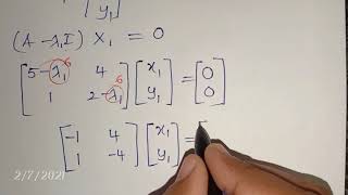 Eigen Value and Eigen vector - Problem explained (2×2 matrix example)|| Matrices||  (In kannada)